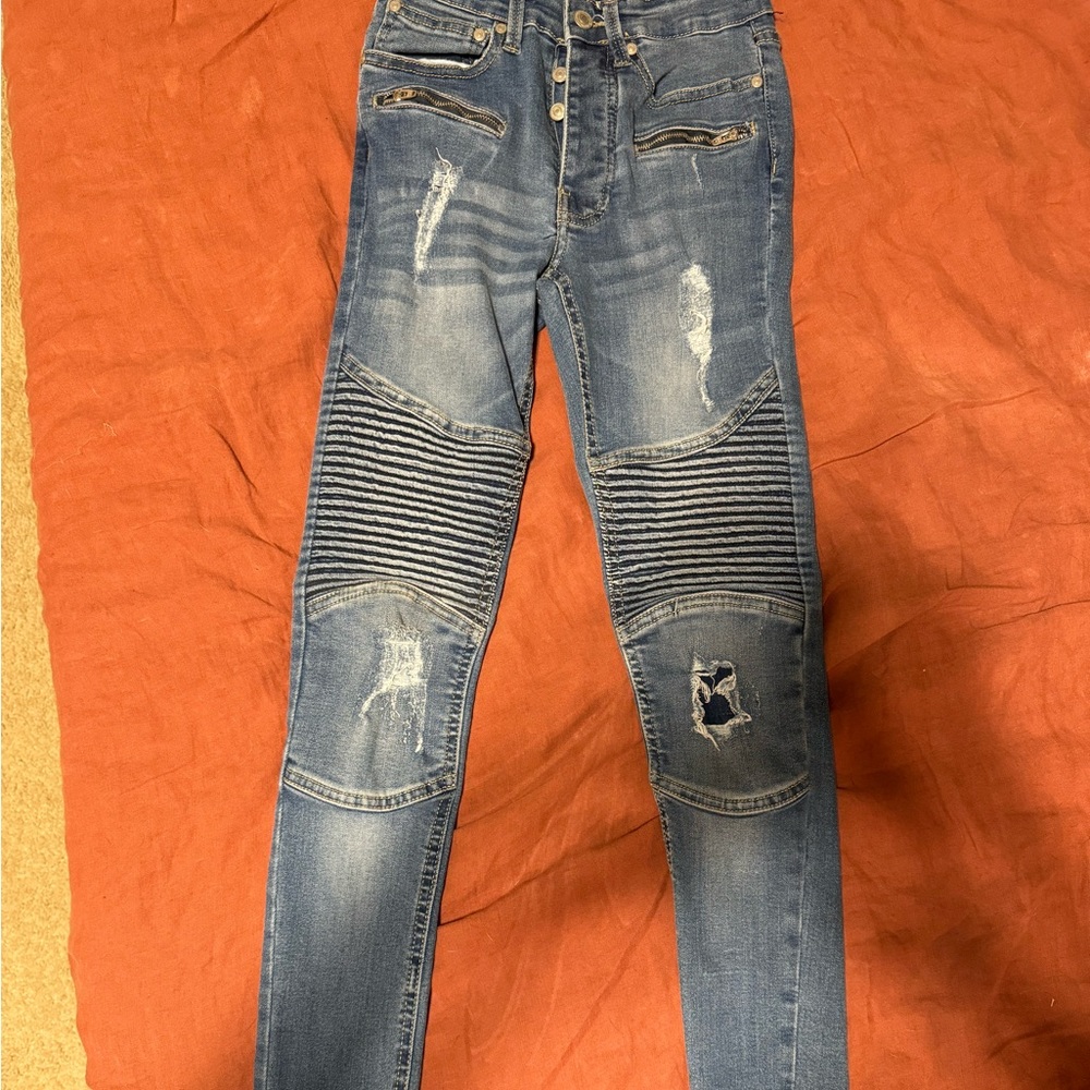 Biker jeans